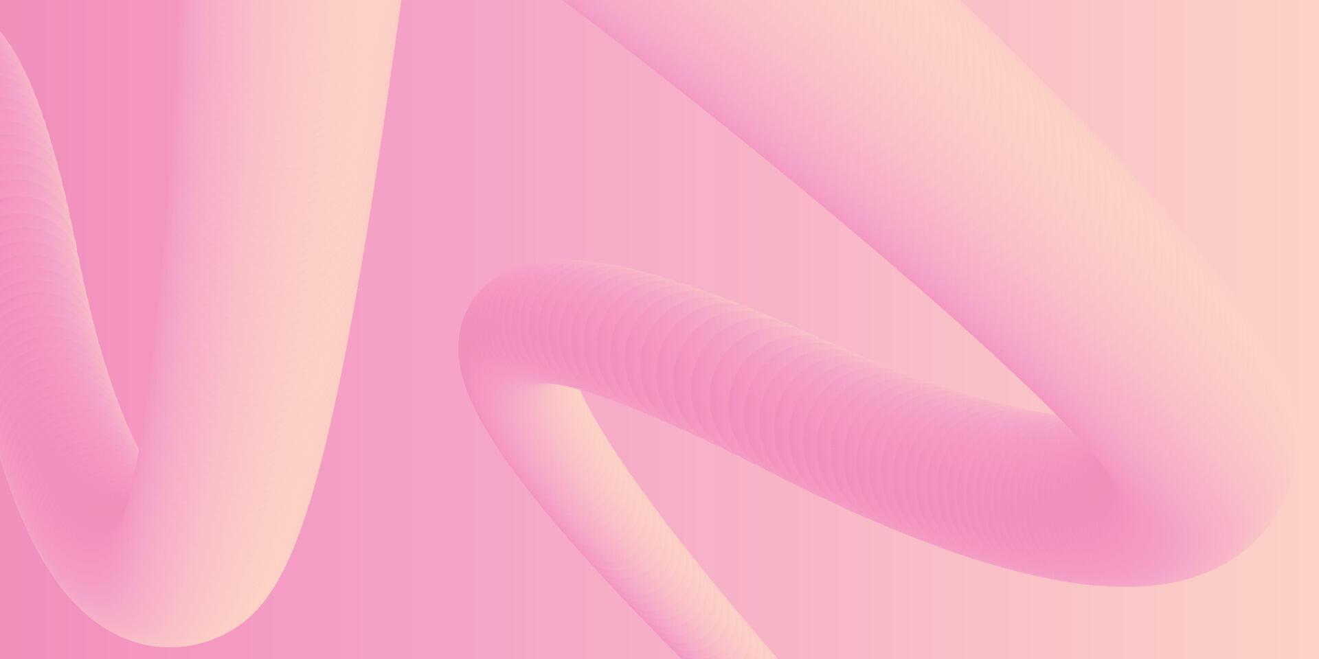 abstrato 3d líquido fluido Rosa cor fundo. criativo mínimo esfera bolas ou bolha na moda colorida gradiente Projeto para cobrir folheto, folheto, poster, bandeira rede. vetor