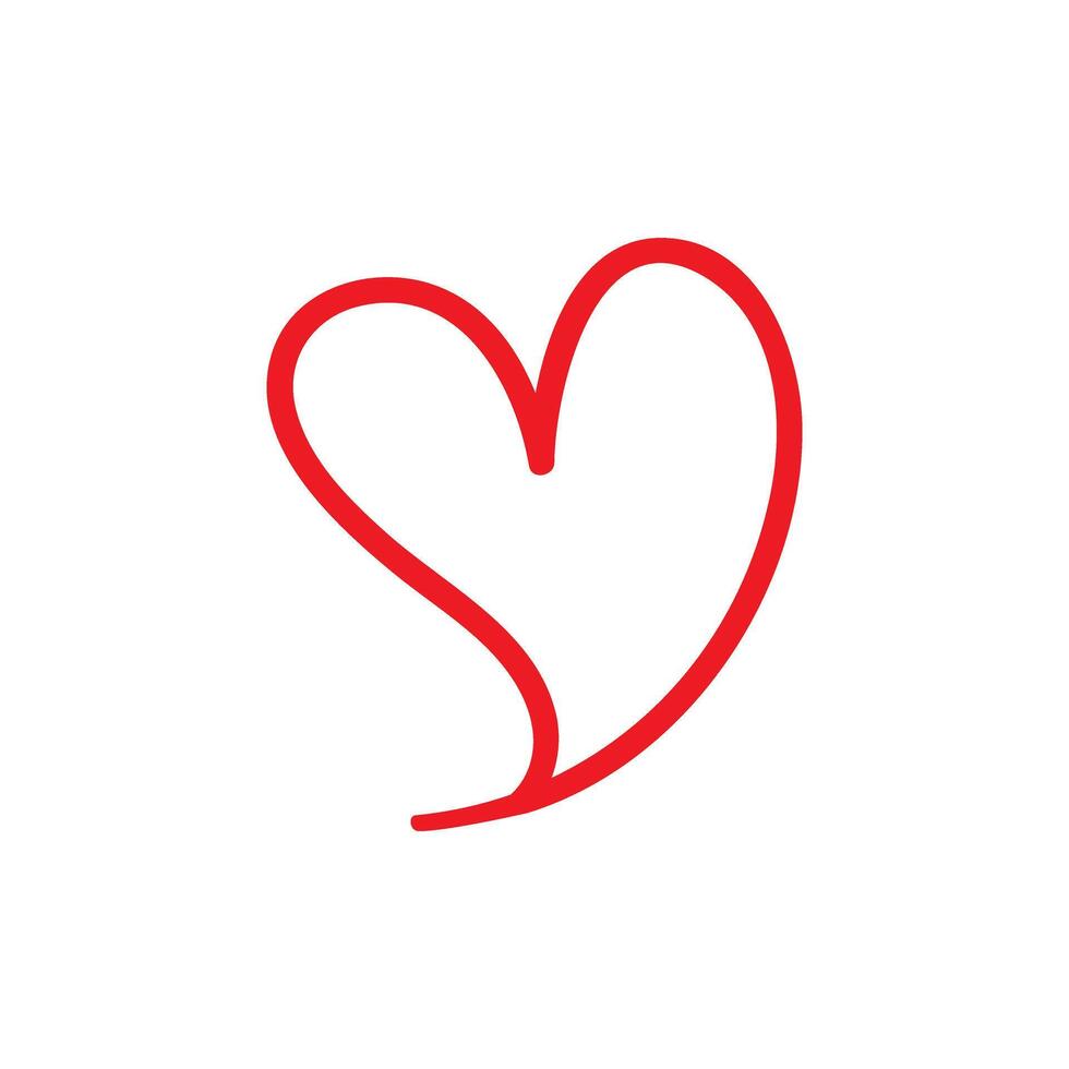 coração ícone vetor. amor ilustração placa. romance símbolo ou logotipo. vetor
