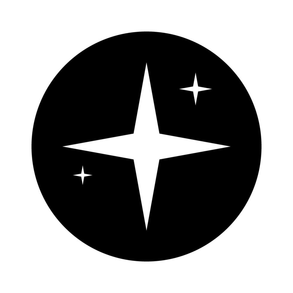 brilhos ícone vetor. cintilante estrelas ilustração placa. brilhando rebentar símbolo. Estrela logotipo. vetor