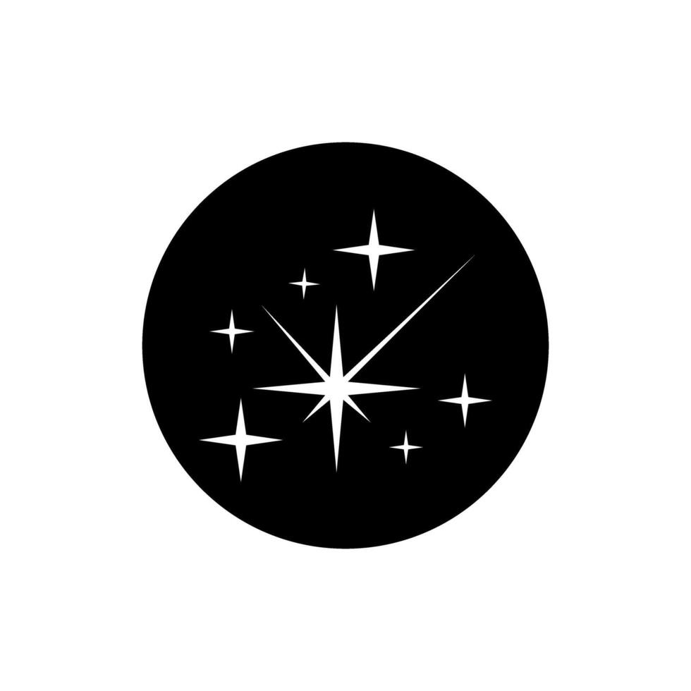 brilhos ícone vetor. cintilante estrelas ilustração placa. brilhando rebentar símbolo. Estrela logotipo. vetor