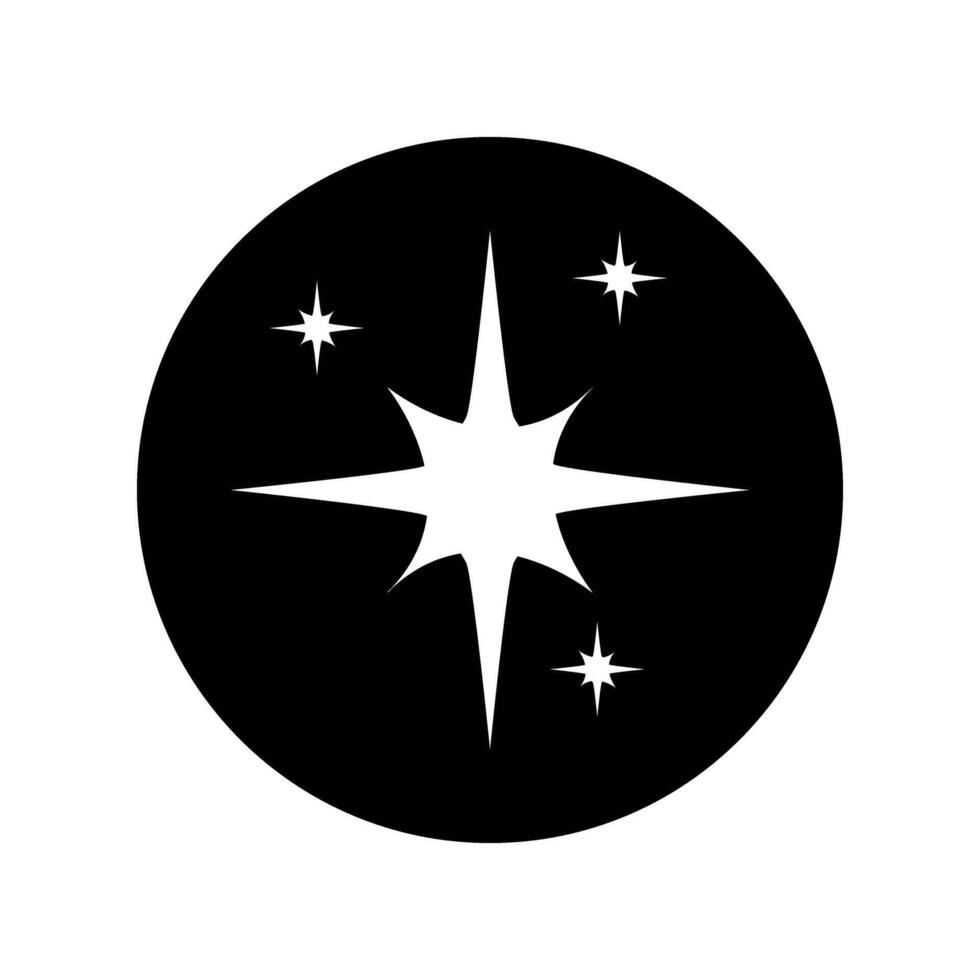 brilhos ícone vetor. cintilante estrelas ilustração placa. brilhando rebentar símbolo. Estrela logotipo. vetor