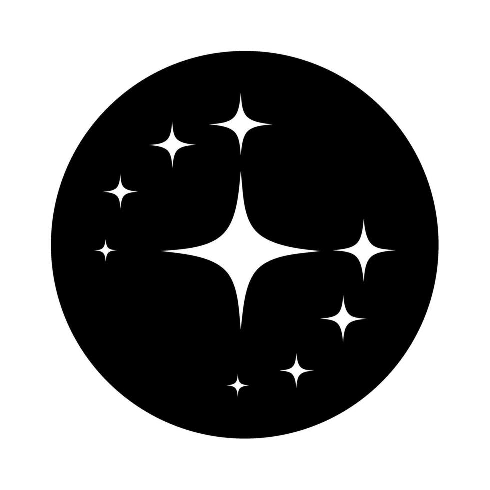 brilhos ícone vetor. cintilante estrelas ilustração placa. brilhando rebentar símbolo. Estrela logotipo. vetor