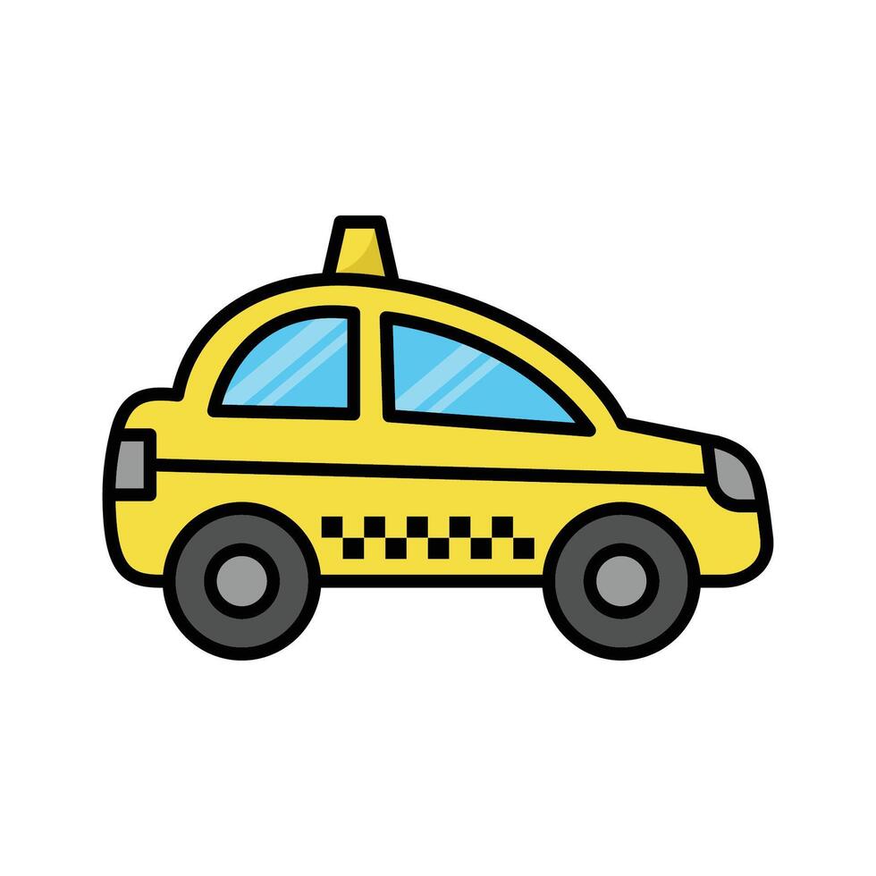 Táxi ícone vetor Projeto modelo dentro branco fundo
