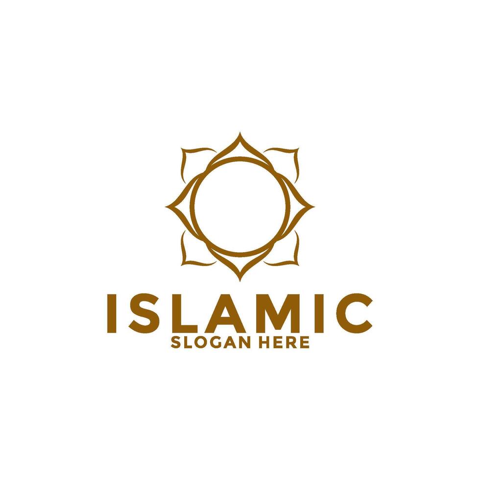 moderno islâmico luxo logotipo vetor modelo, muçulmano logotipo ícone