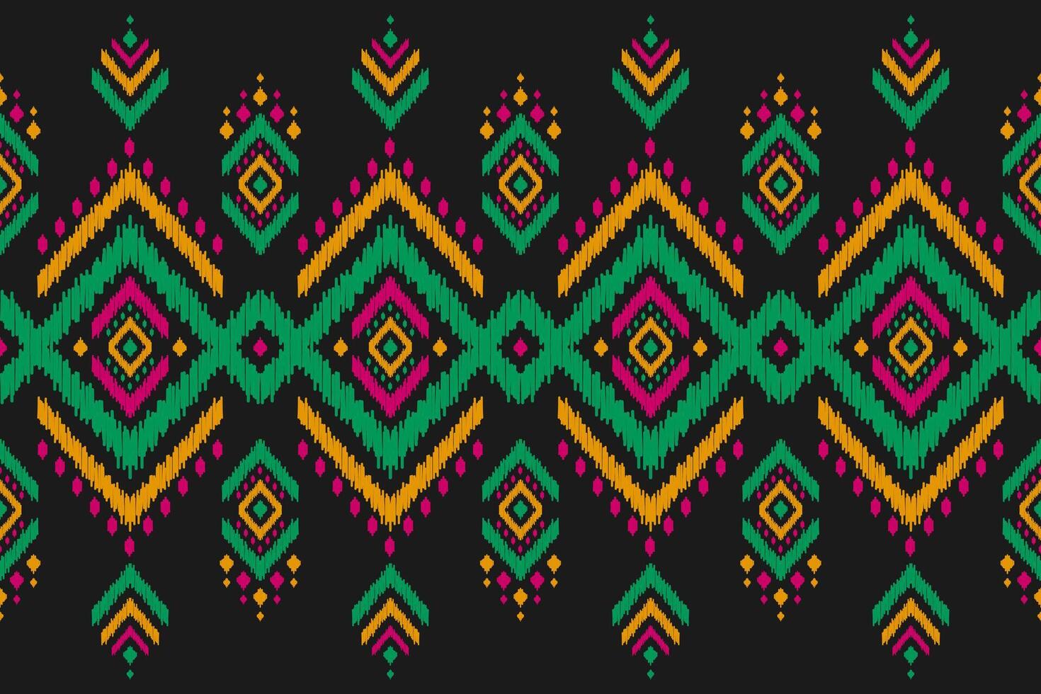 tapete étnico tribal arte padrão. padrão sem emenda de ikat étnico. estilo americano, mexicano. vetor