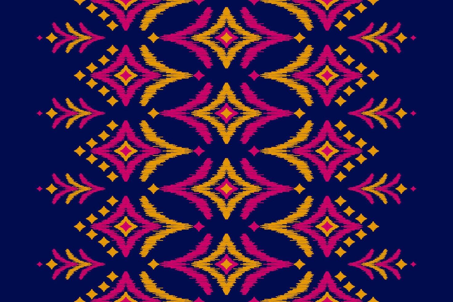 arte de padrão étnico de tapete. ikat sem costura padrão étnico em tribal. vetor