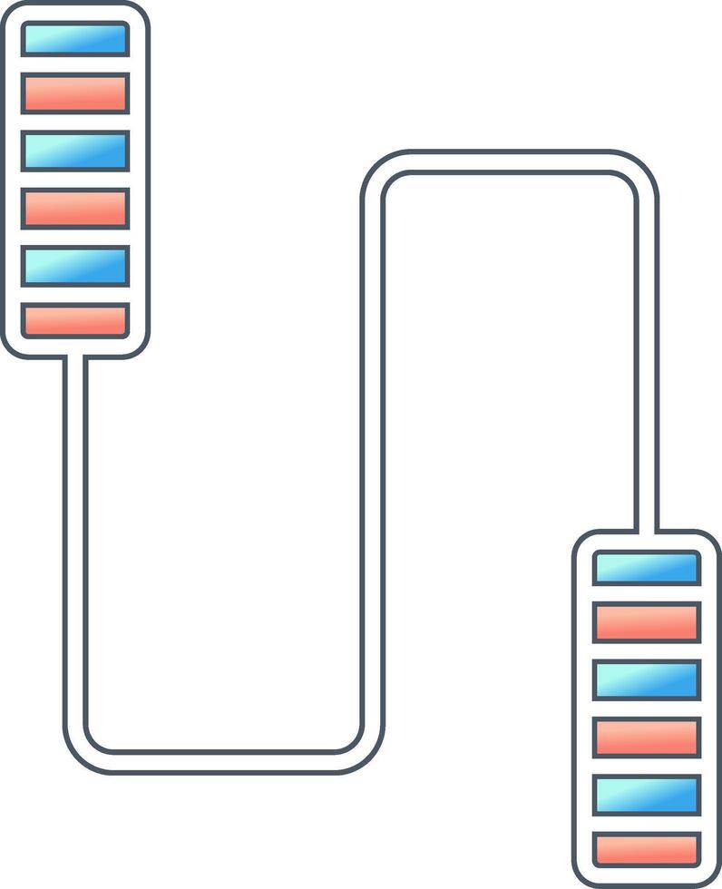 ícone de vetor de pular corda