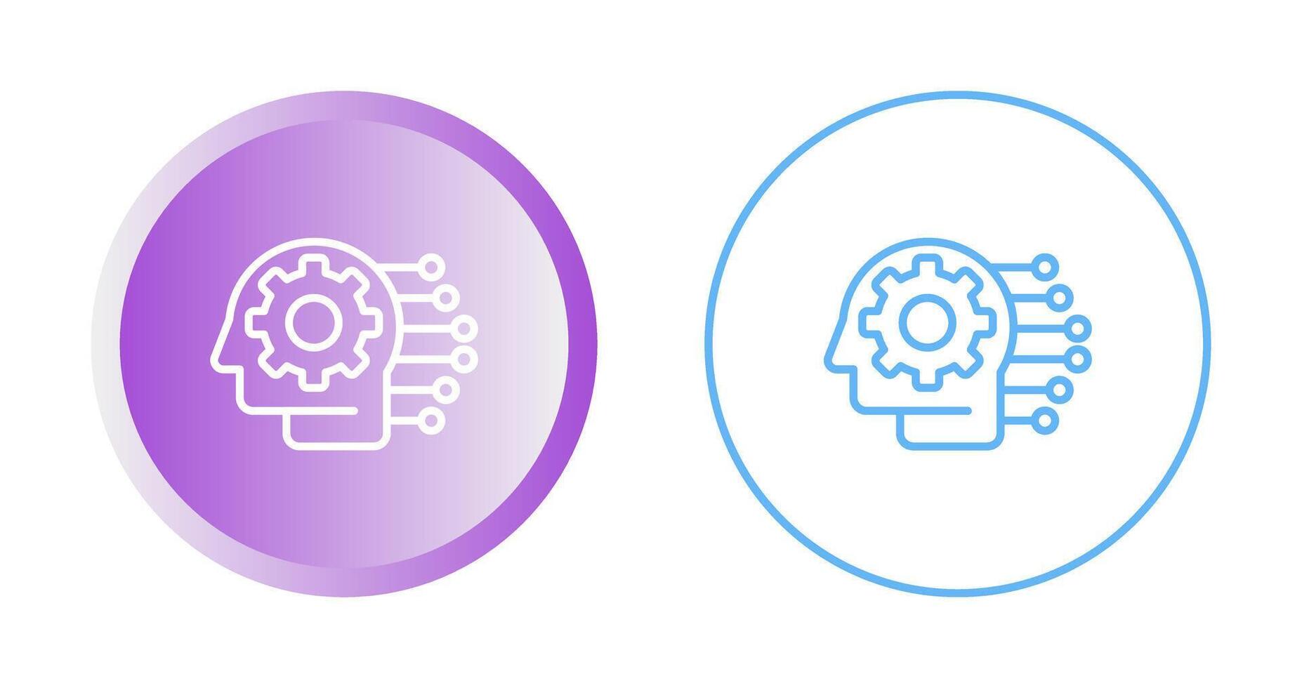 ícone de vetor de aprendizado de máquina