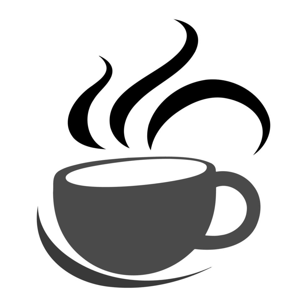 ai gerado simples café logotipo. vetor ilustração