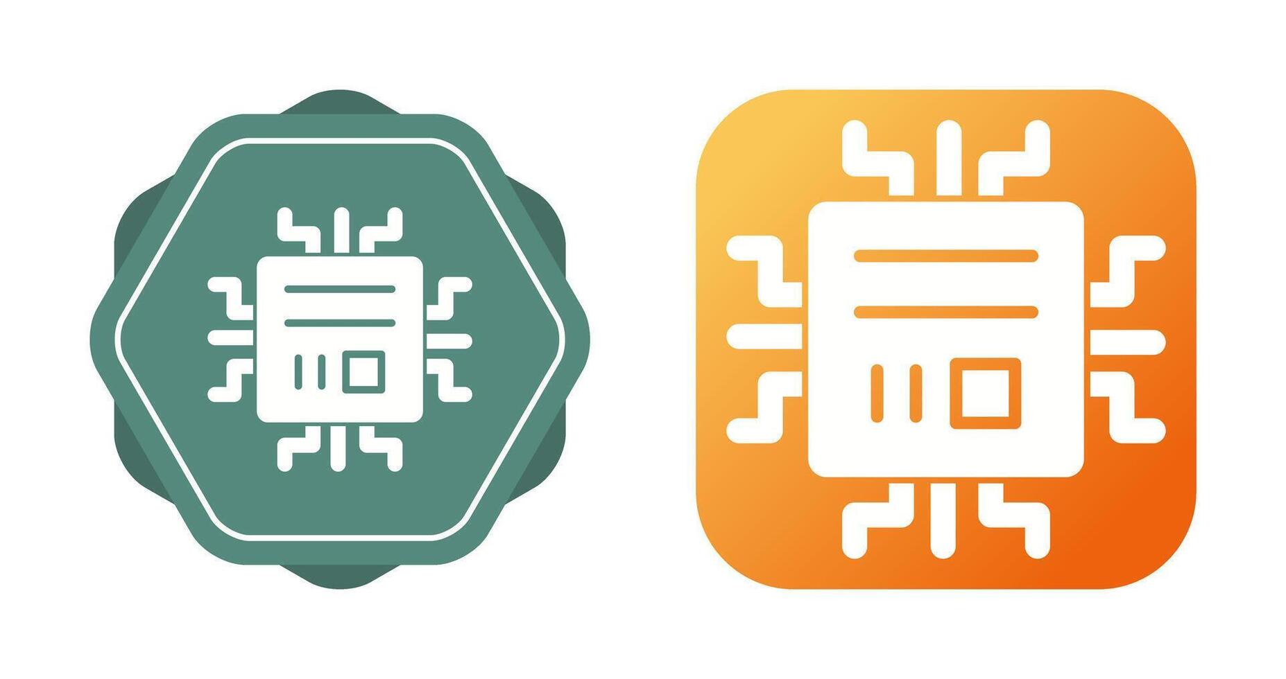 ícone de vetor de microchip