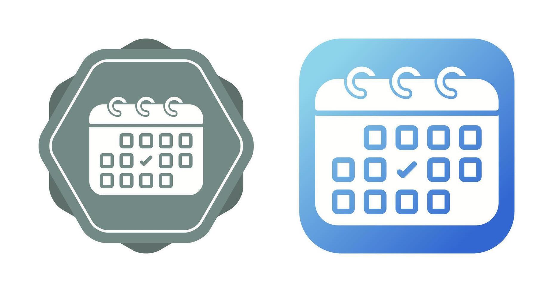 calendário com marca de verificação vetor ícone