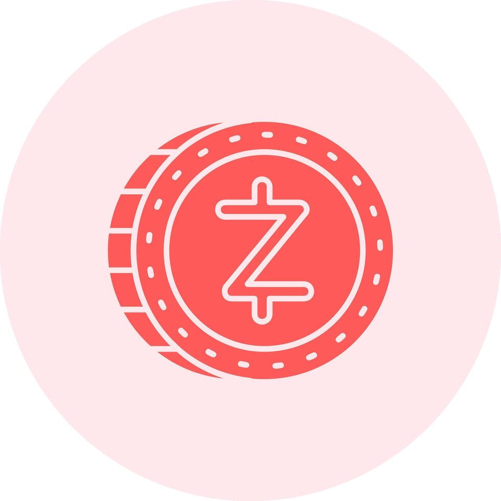 zcash sólido duo afinação ícone vetor