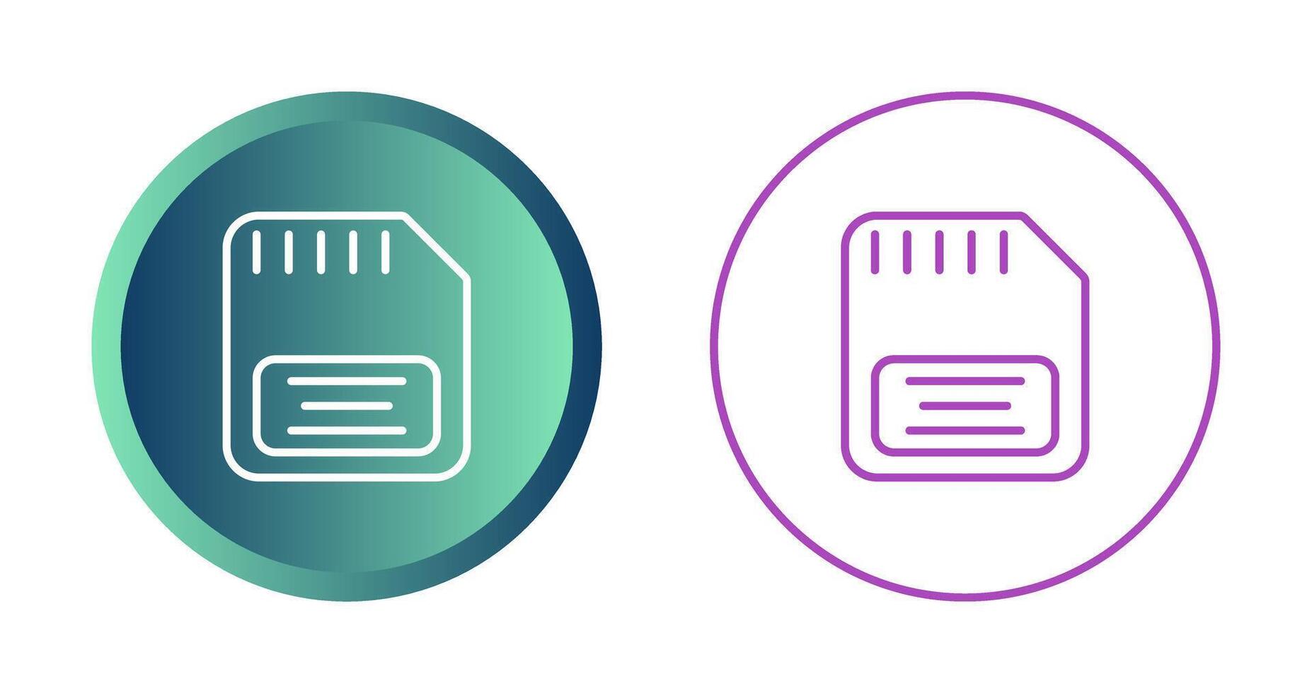 ícone de vetor de cartão de memória