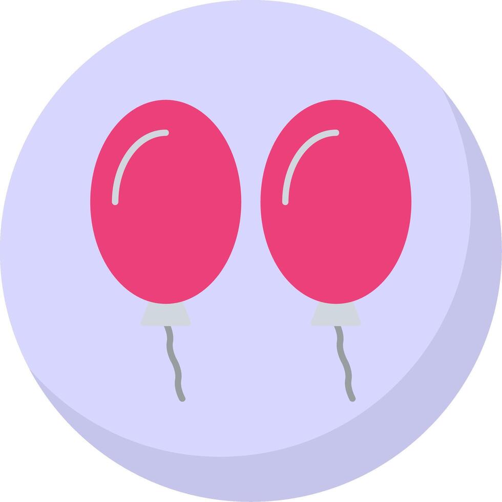 balões plano bolha ícone vetor