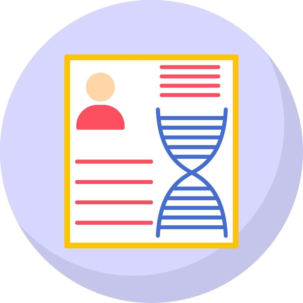 dna plano bolha ícone vetor