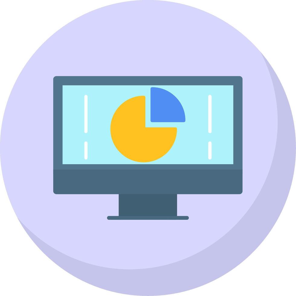 torta gráfico plano bolha ícone vetor
