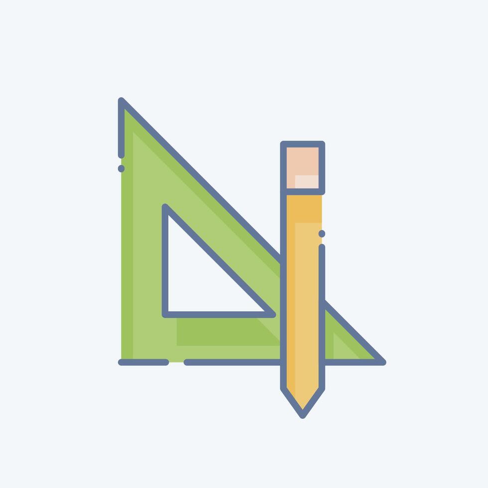ícone desenhador ferramentas. relacionado para criativo conceito símbolo. rabisco estilo. simples Projeto editável. simples ilustração vetor