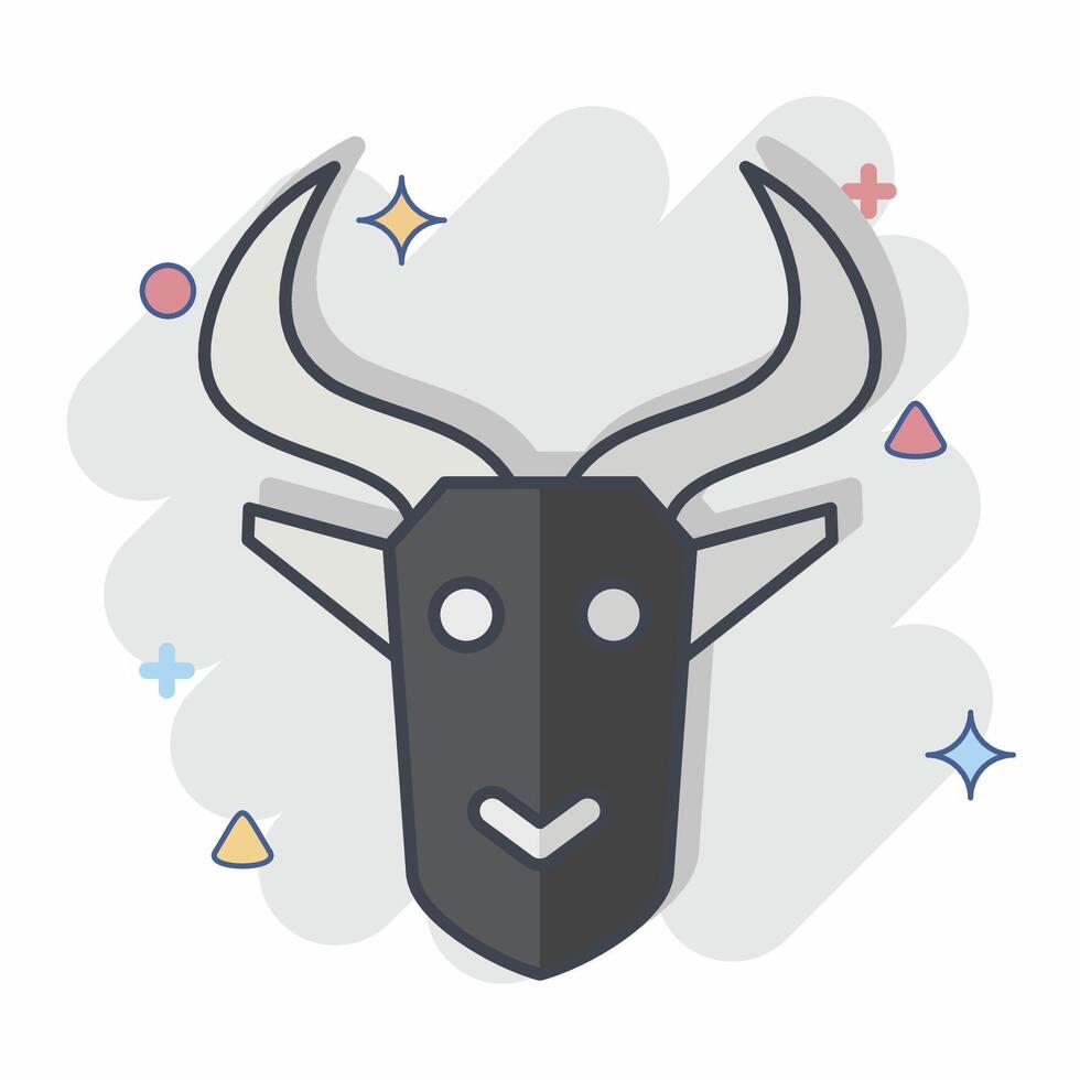 ícone impala. relacionado para Quênia símbolo. quadrinho estilo. simples Projeto editável. simples ilustração vetor