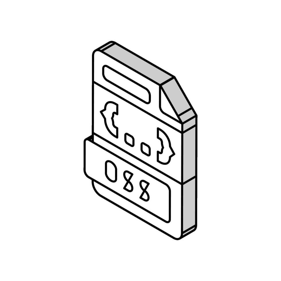 css Arquivo formato documento isométrico ícone vetor ilustração