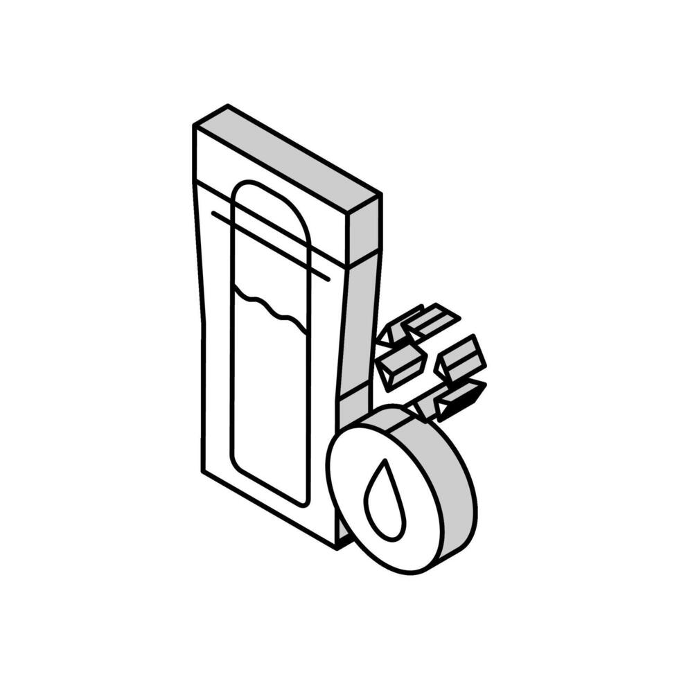 congelando leite armazenamento isométrico ícone vetor ilustração