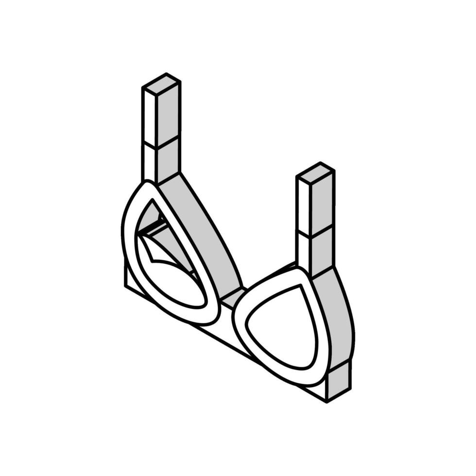 enfermagem sutiã isométrico ícone vetor ilustração