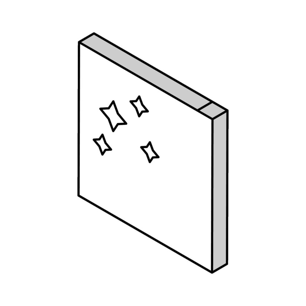 polido concreto isométrico ícone vetor ilustração