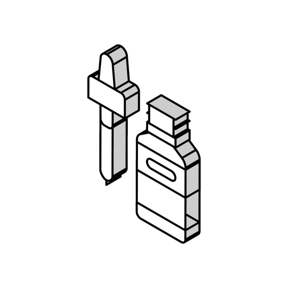 essencial fitoterapia isométrico ícone vetor ilustração
