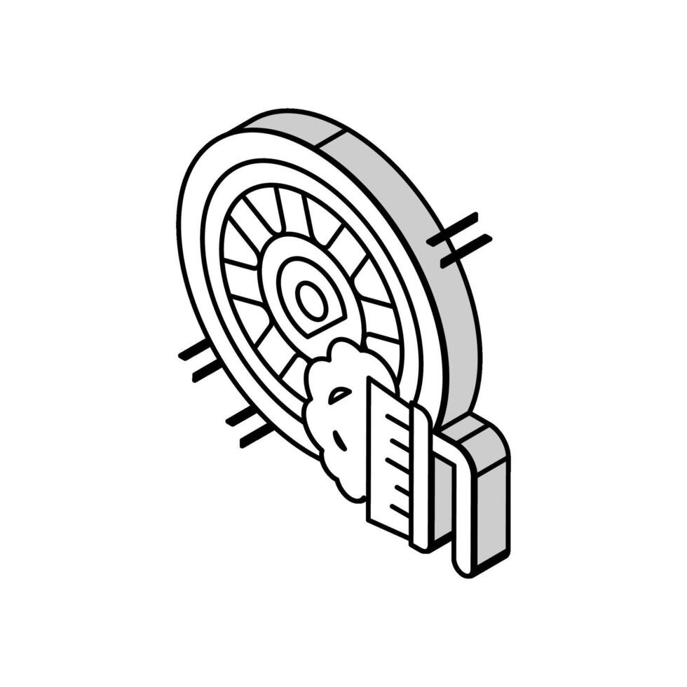 limpeza lavar carro roda isométrico ícone vetor ilustração