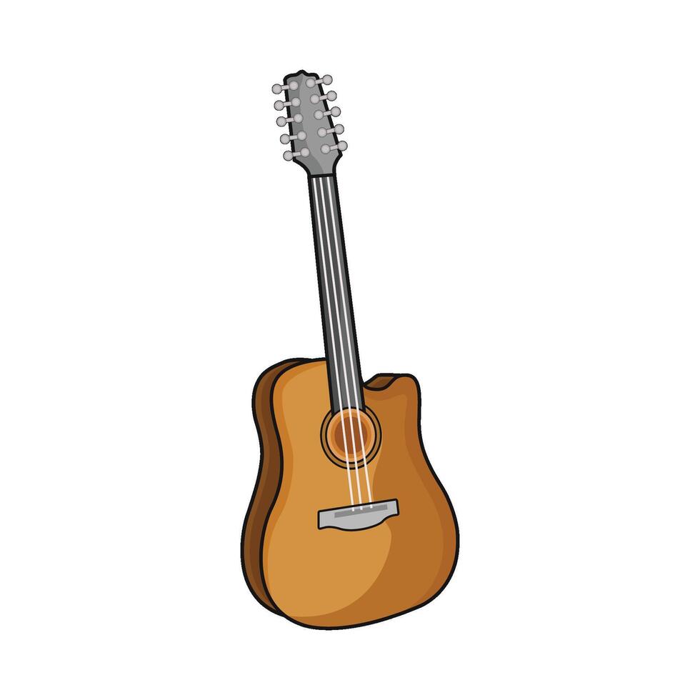 ilustração de guitarra vetor
