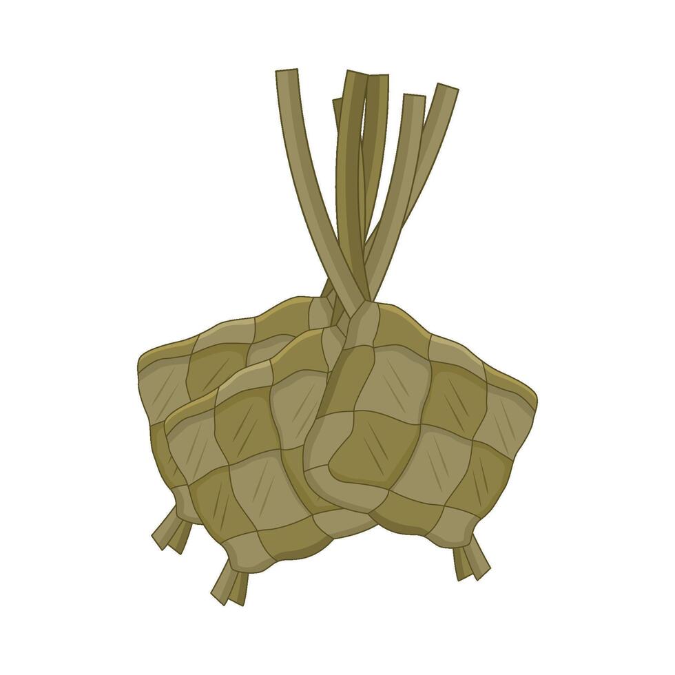 ilustração do ketupat vetor