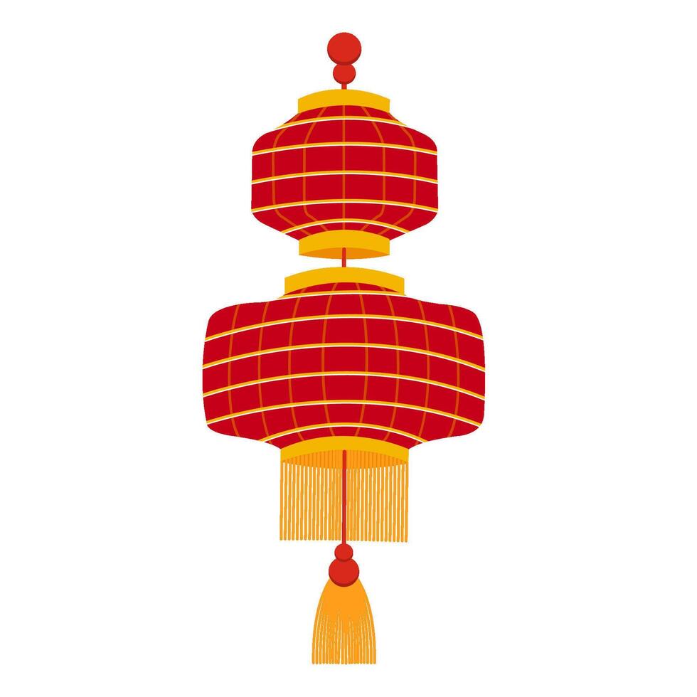 simples chinês lanterna vetor clipart
