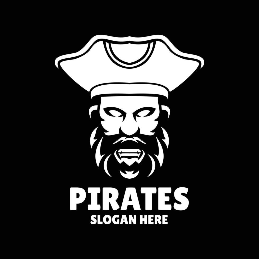 piratas silhueta logotipo Projeto ilustração vetor