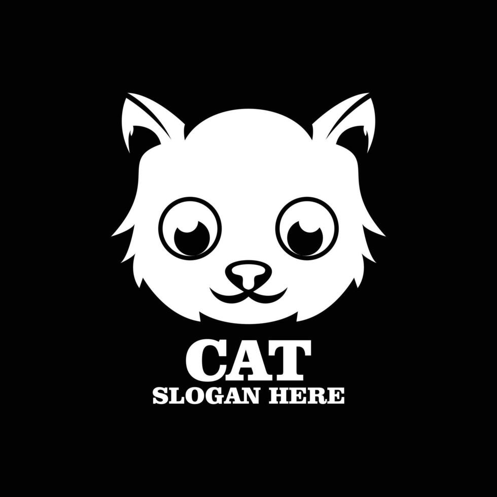 gato silhueta logotipo Projeto ilustração vetor