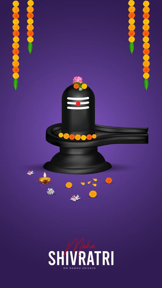 feliz maha Shivratri maha, shivaratri desejos, feliz maha Shivratri social meios de comunicação postar , Shivratri rede bandeira, história, impressão vetor