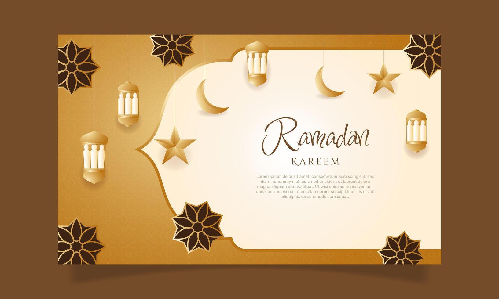 fundo gradiente ramadan kareem. - vetor. vetor