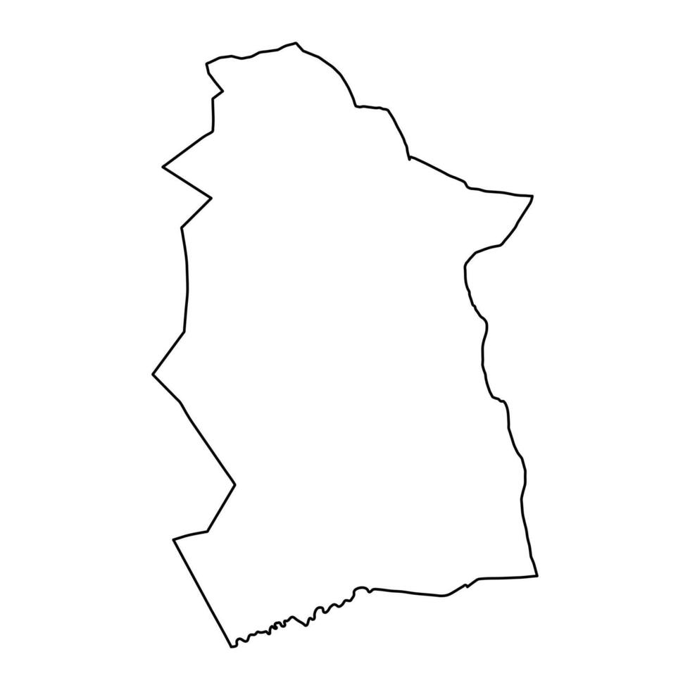 Mandel região mapa, administrativo divisão do Chade. vetor ilustração.