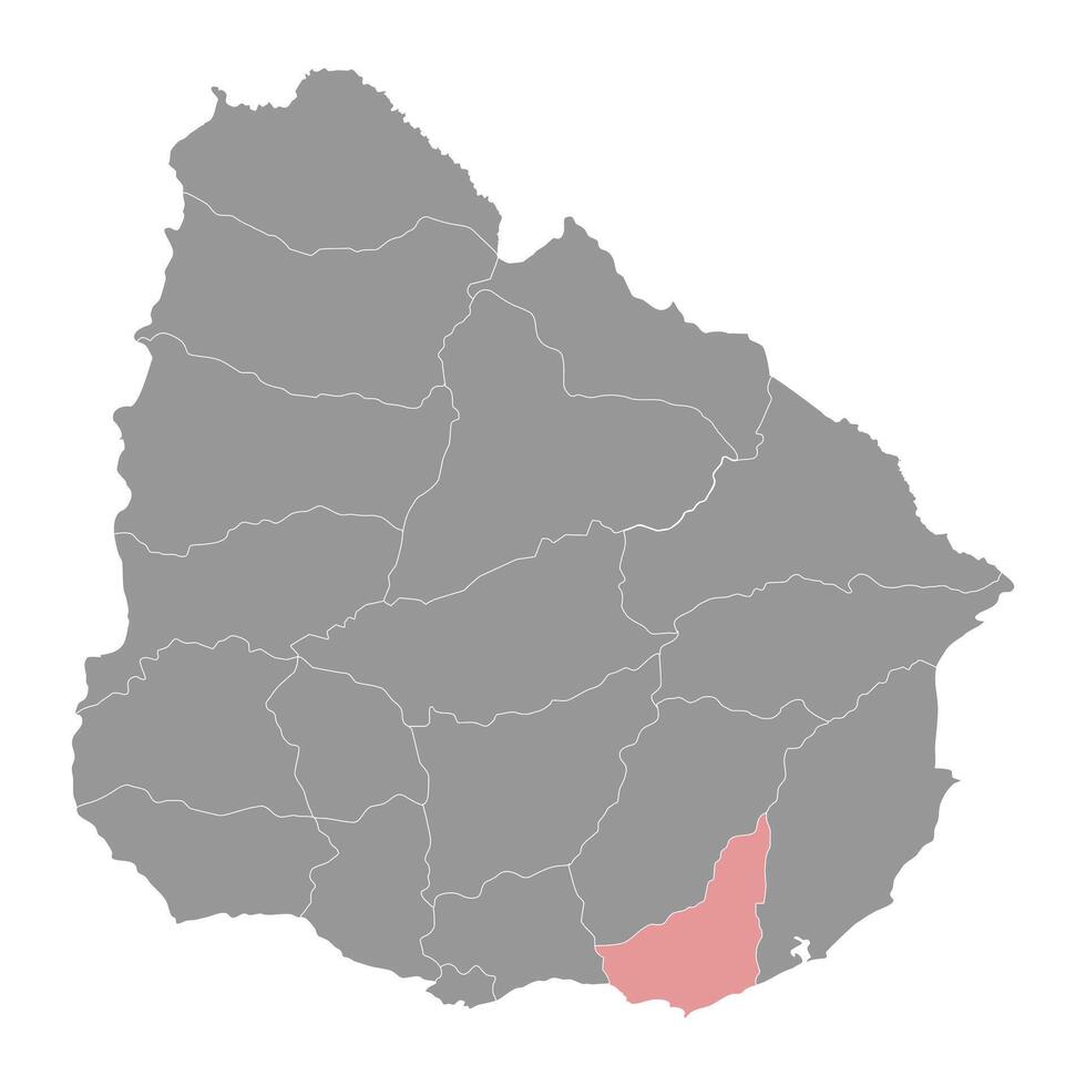 maldonado departamento mapa, administrativo divisão do Uruguai. vetor ilustração.