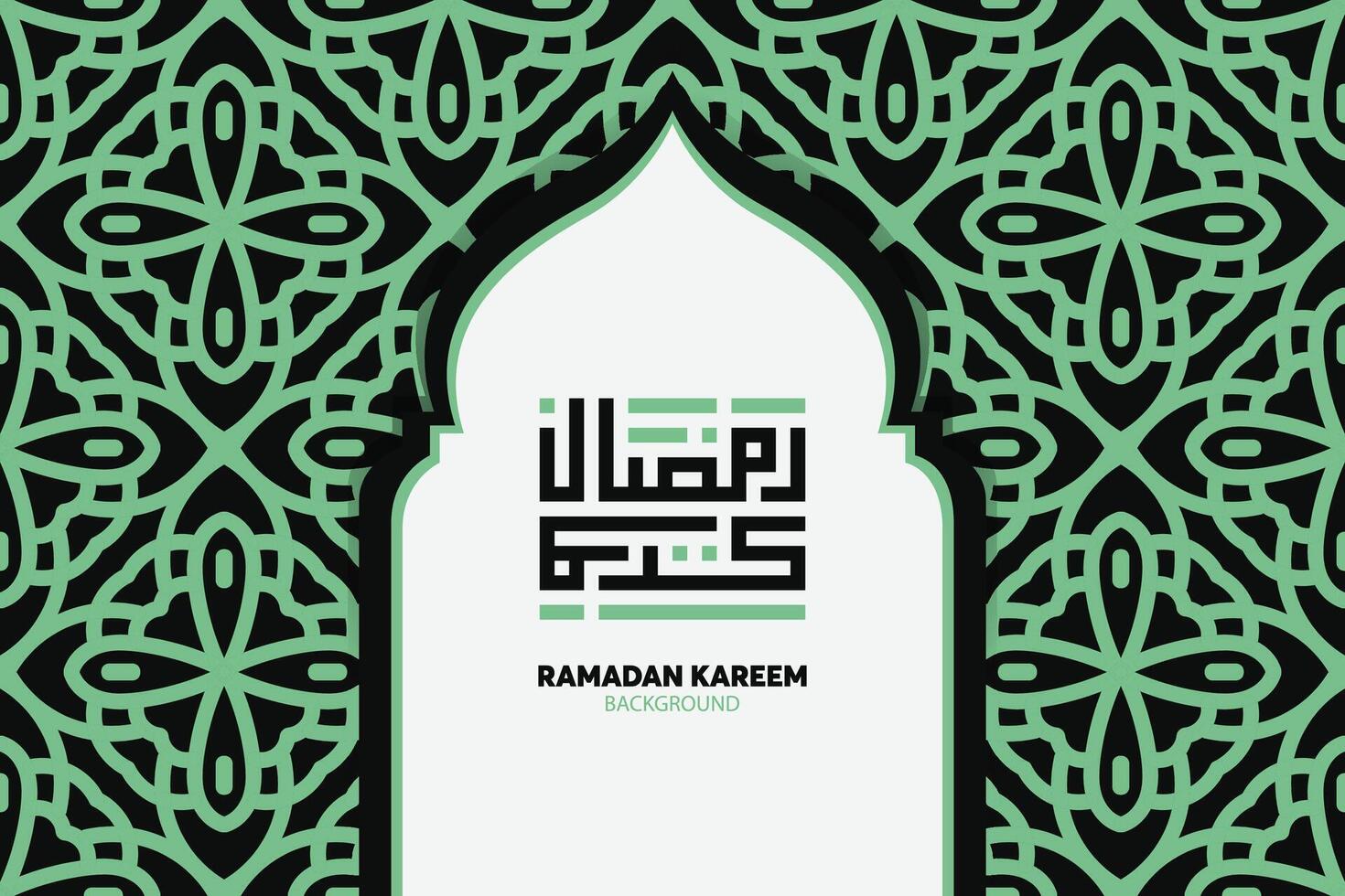 caligrafia árabe ramadan kareem. mês islâmico do ramadã em design de saudação de logotipo árabe vetor