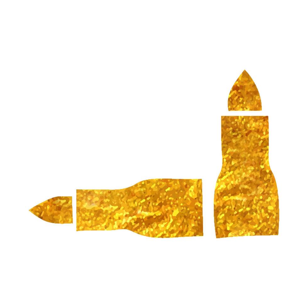 mão desenhado balas ícone dentro ouro frustrar textura vetor ilustração
