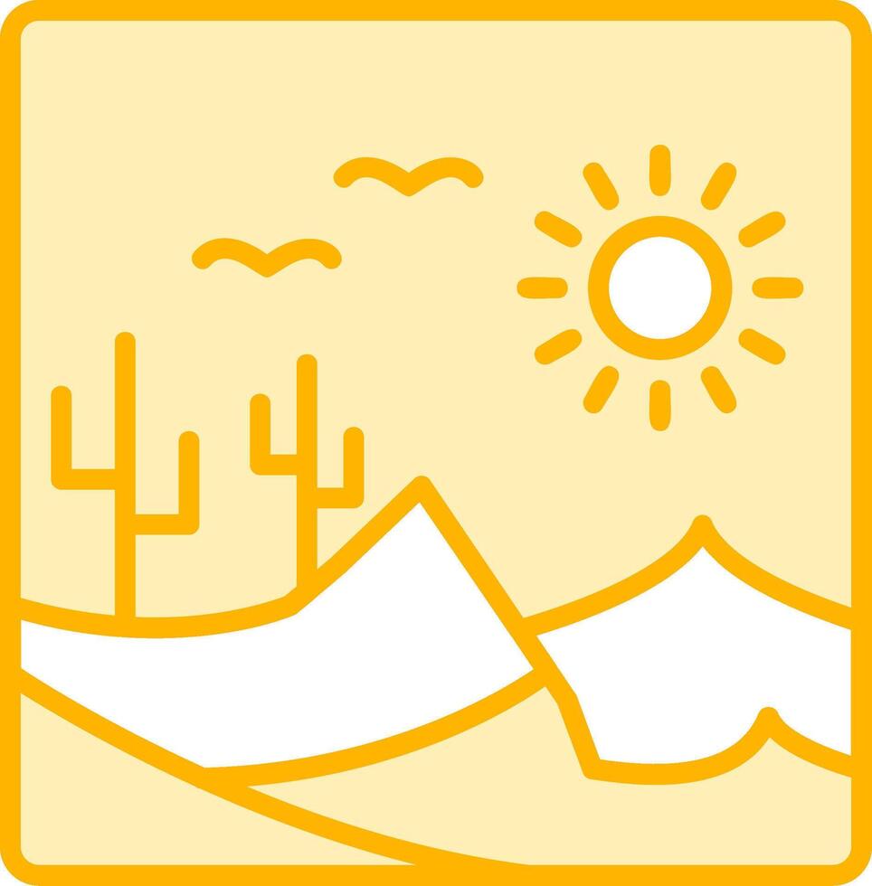 ícone de vetor do deserto