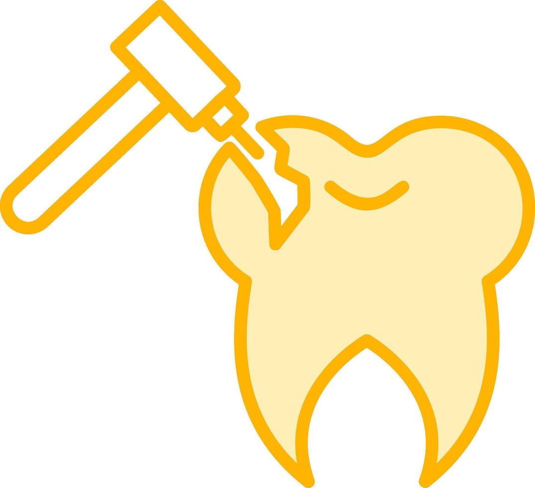 dente perfuração vetor ícone