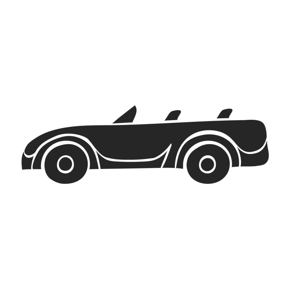 mão desenhado esporte carro vetor ilustração