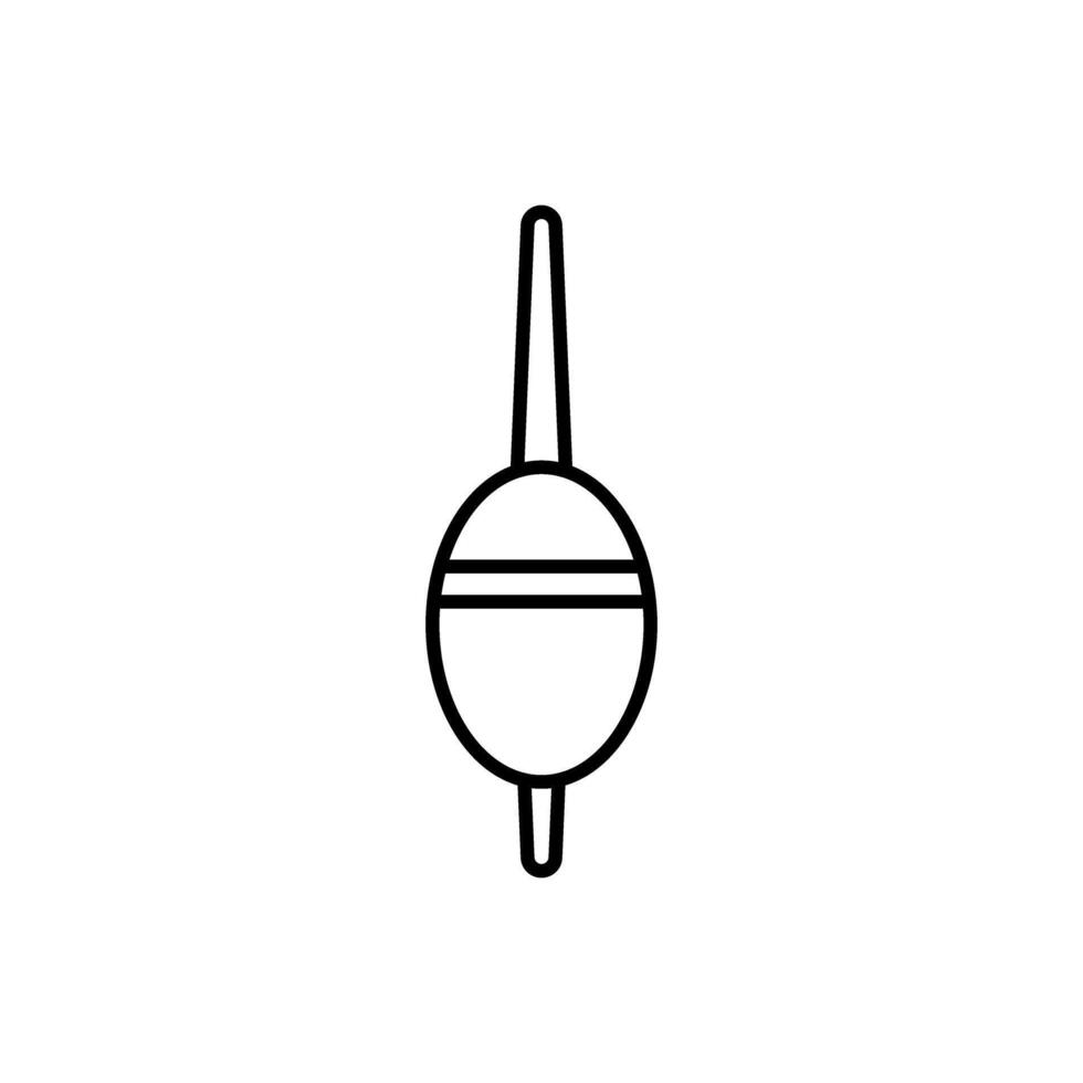 pescaria ícone vetor. pescaria flutuador ilustração placa. isca símbolo ou logotipo. vetor