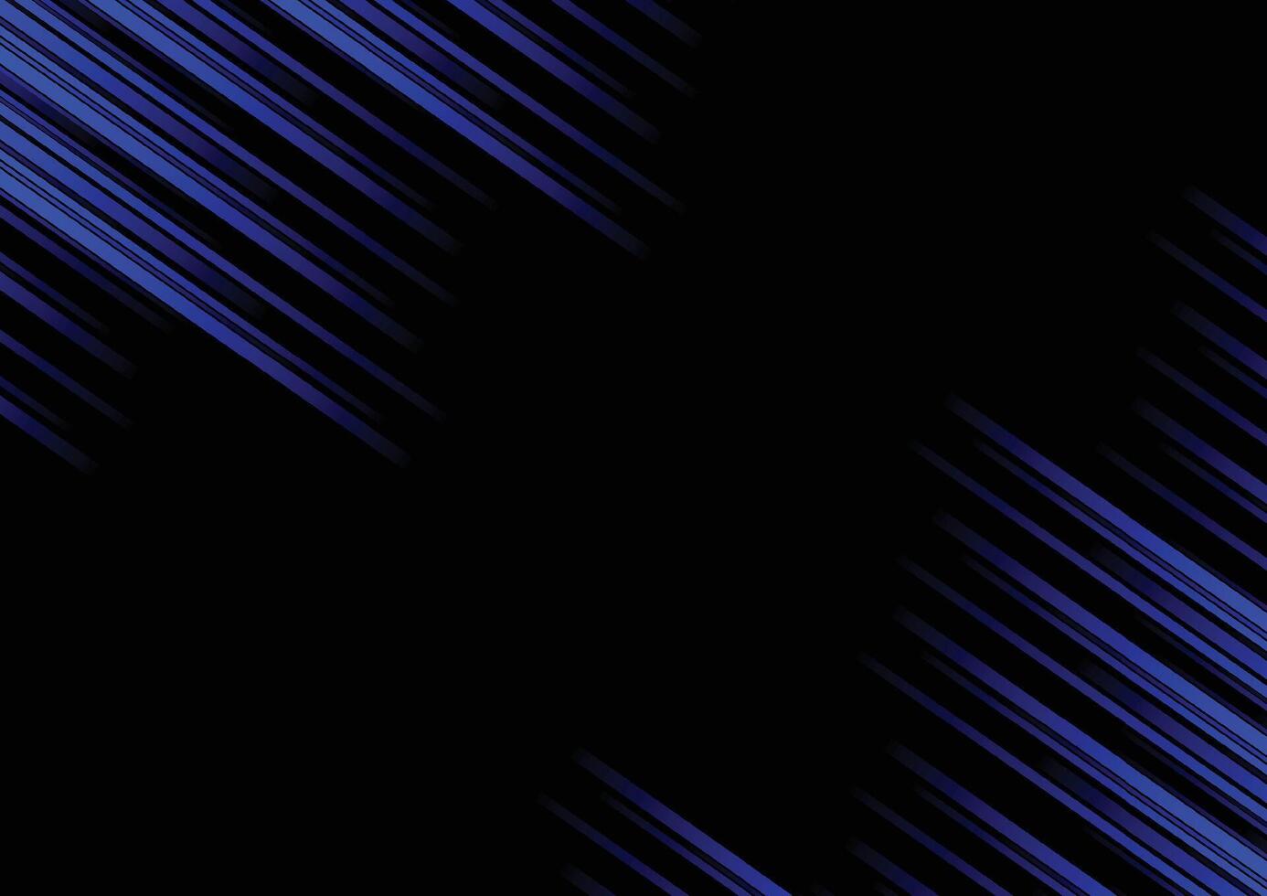 linha azul abstrata e fundo preto para cartão de visita, capa, banner, panfleto. ilustração vetorial vetor