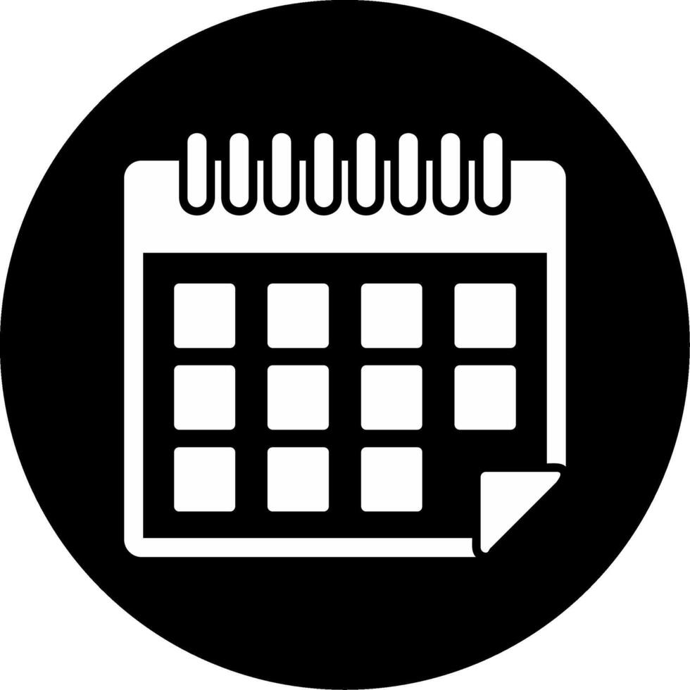 ícone de vetor de calendário