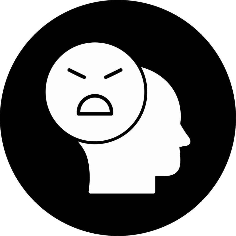ícone de vetor com raiva