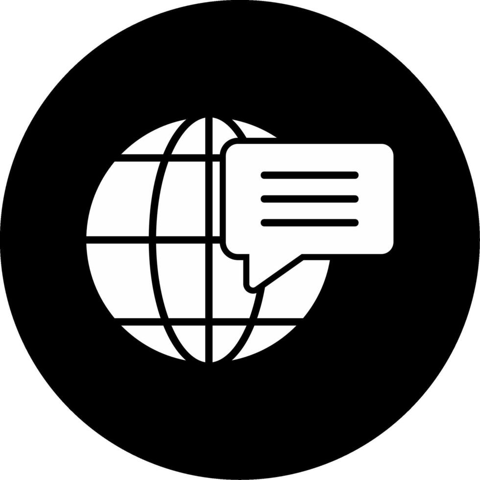 mundo comunicação vetor ícone