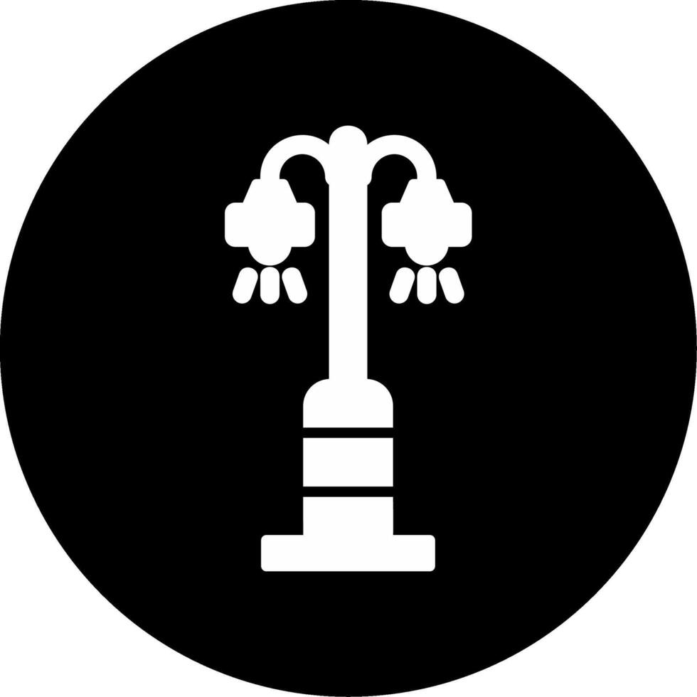 ícone de vetor de iluminação pública