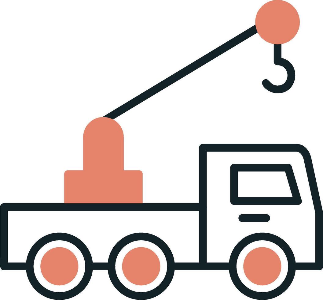 elevação guindaste caminhão vetor ícone