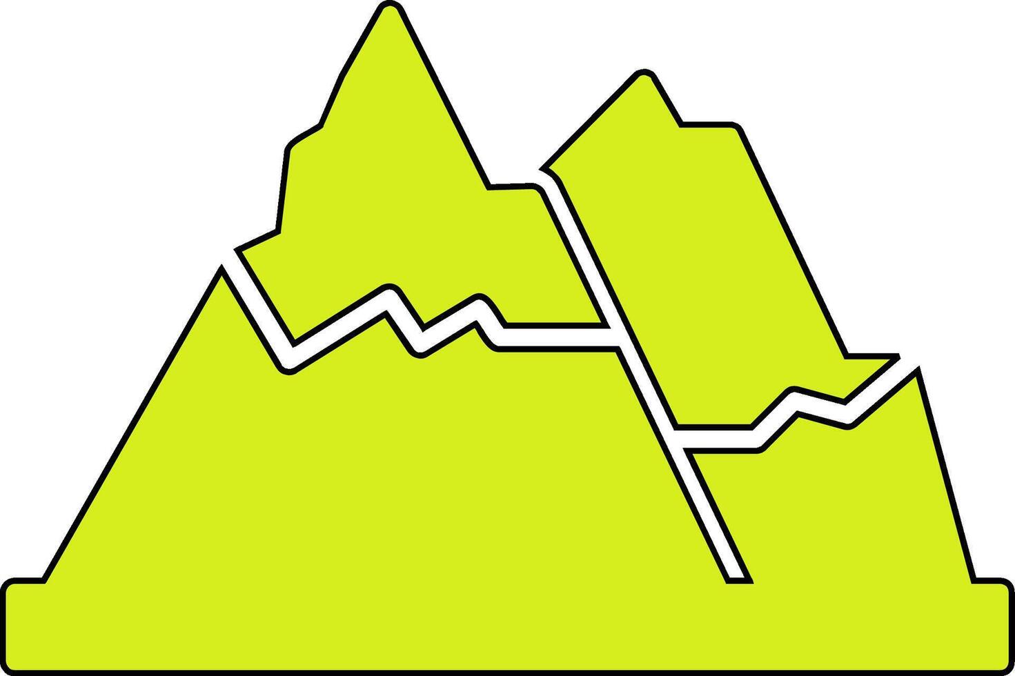 ícone de vetor de montanha